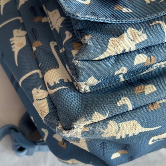 Blue and Brown Swan Print Weekender Bag - Picture 8 of 8